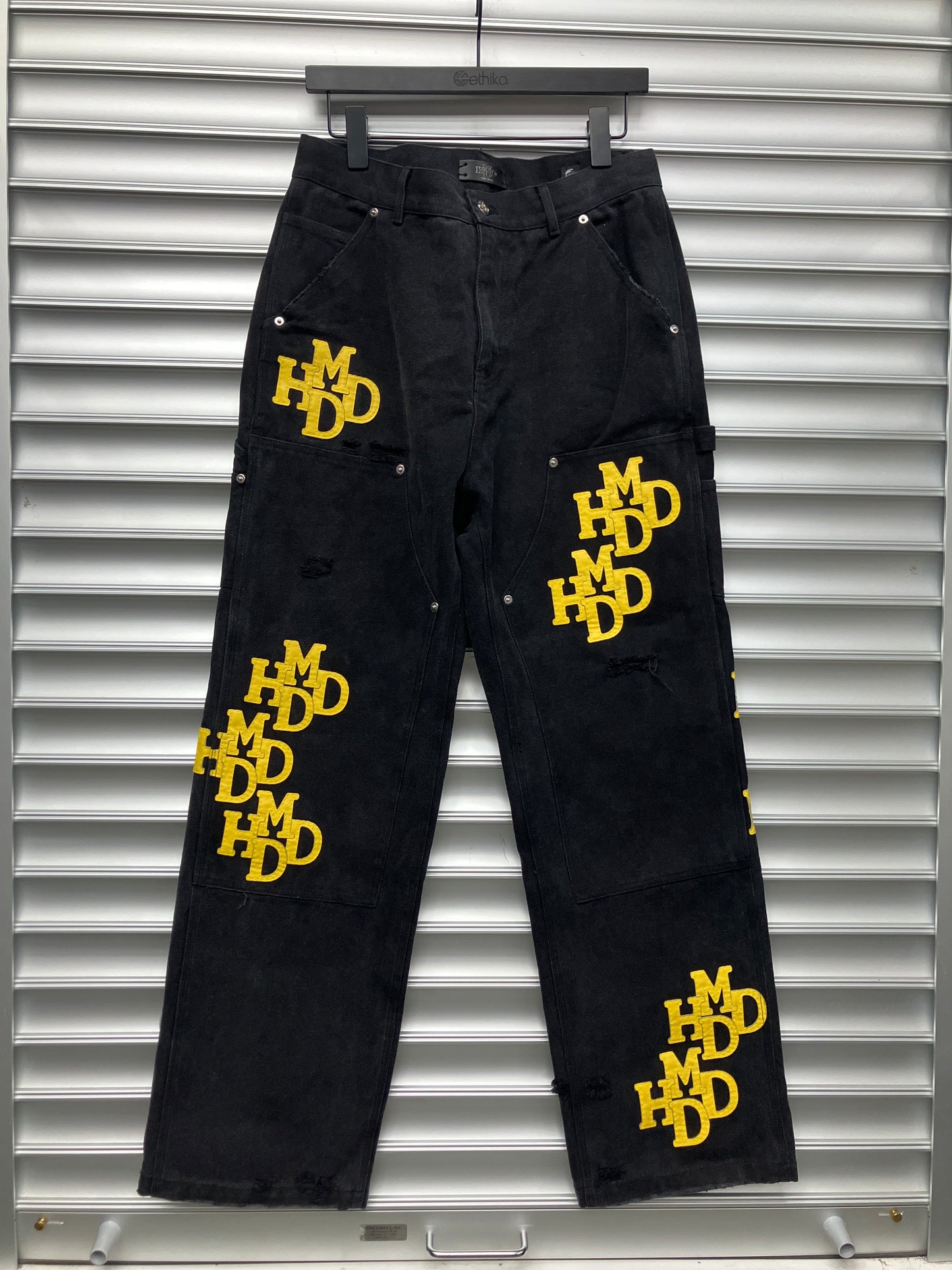 HMDD Yellow Patch Denim - Small