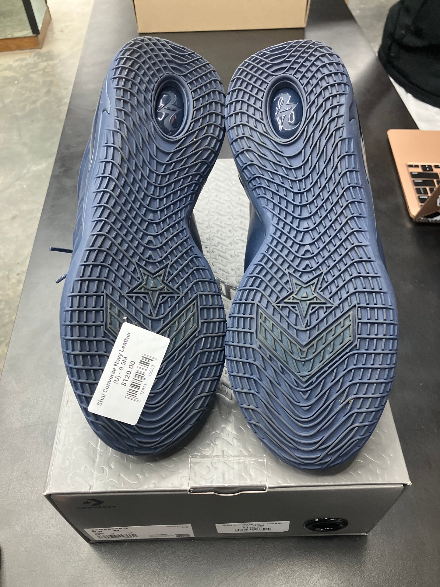 Shai Converse Navy Leather (U) - 9.5M