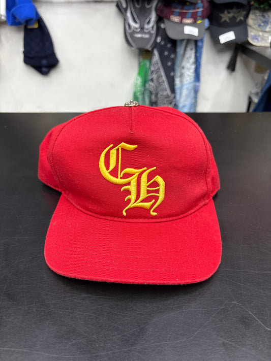 Chrome Hearts Red Yellow Logo Hat - OS