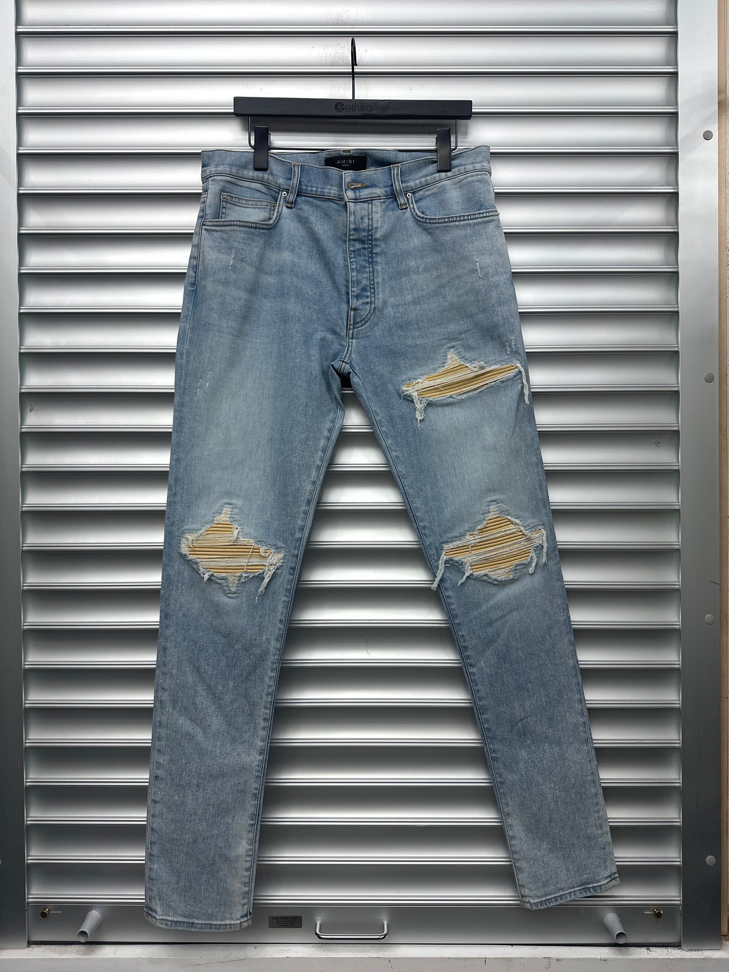 Amiri MX-1 Tan Denim - 34
