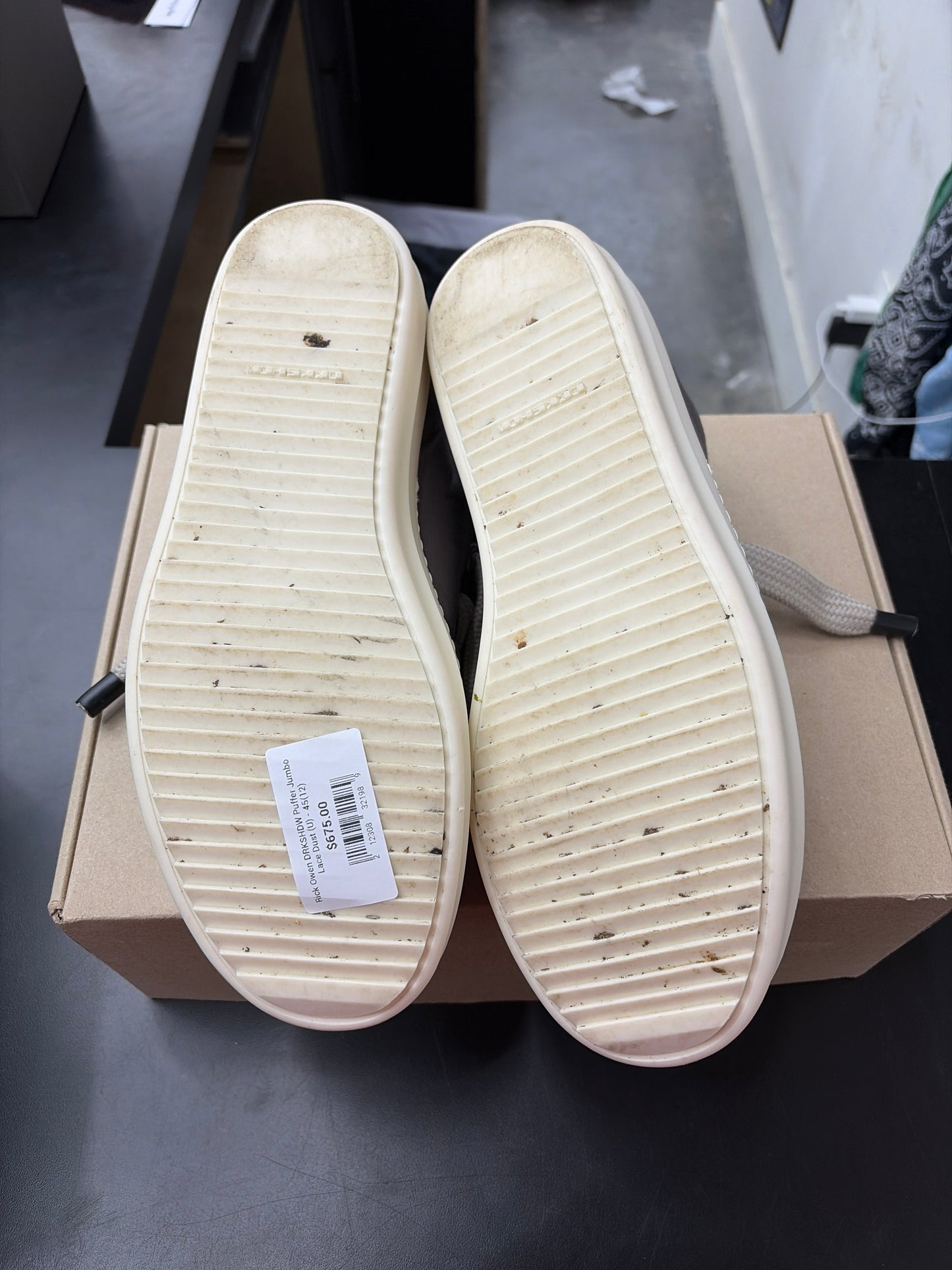 Rick Owen DRKSHDW Puffer Jumbo Lace Dust (U) - 45(12)