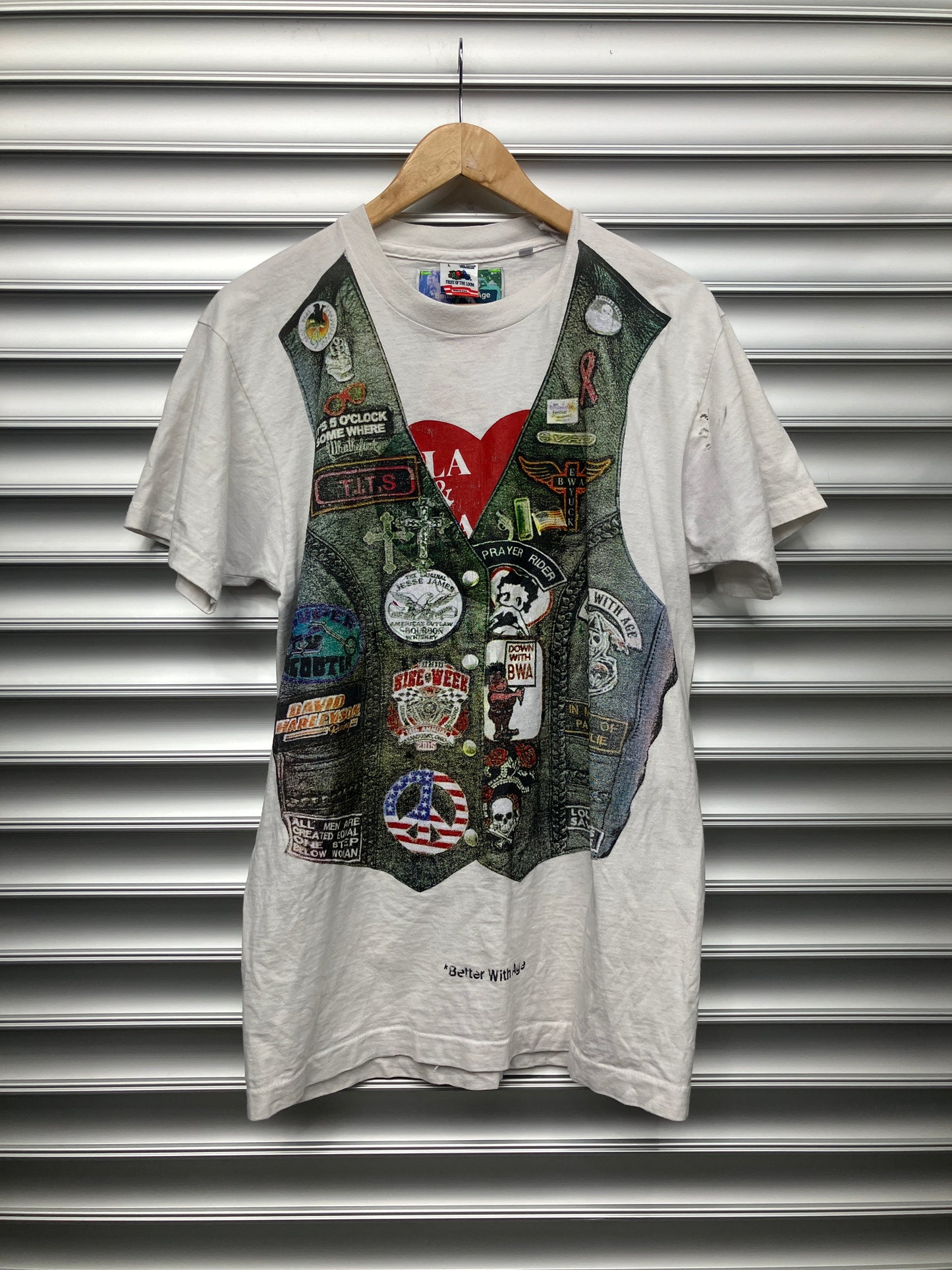 Better With Age Biker Vest Tee - L