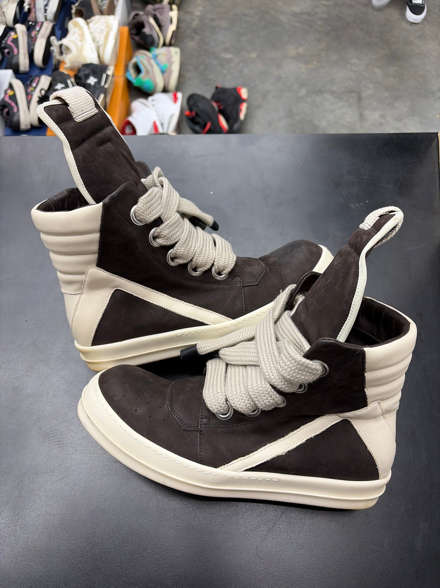 Rick Owen Geobasket Jumbo Lace Brown (U) - 44(11) (NB)