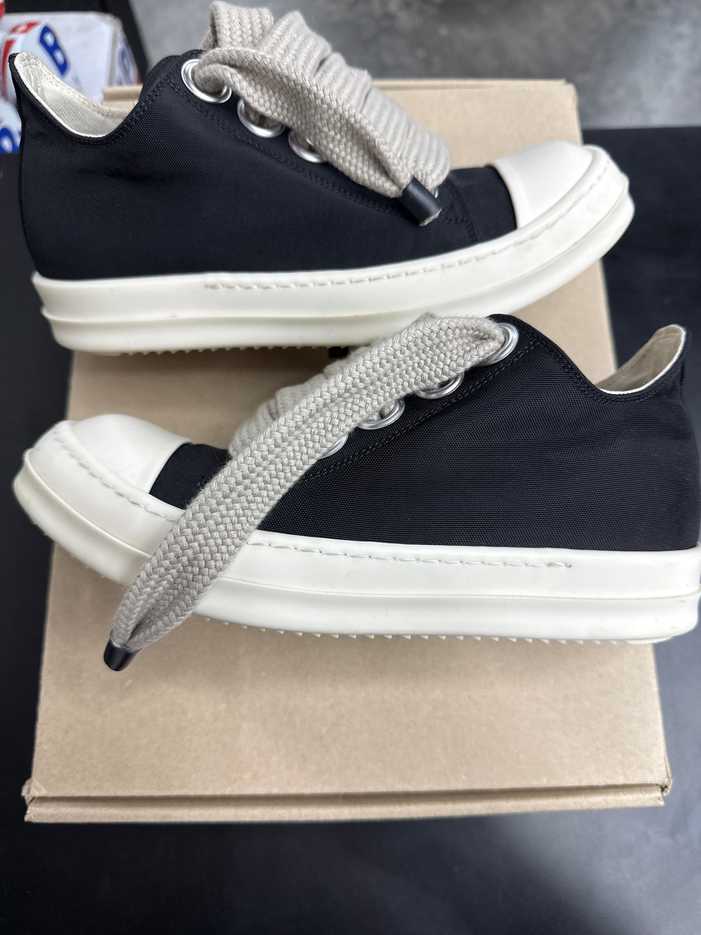 Rick Owen DRKSHDW Jumbo Lace Low Nylon (U) - 37
