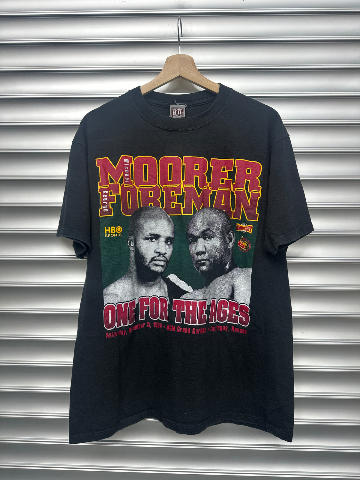 Vintage Foreman Wrestling Tee - L**