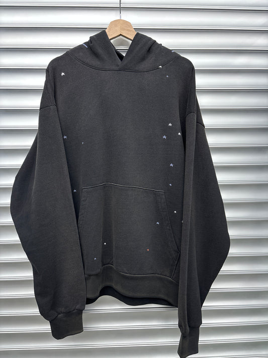 Spider Black Webbed Hood - L