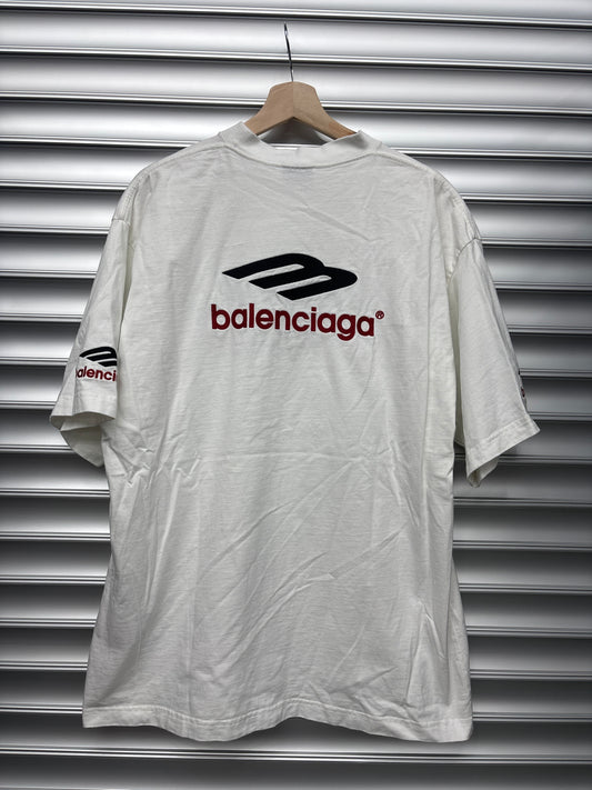 Balenciaga 3B White Tee - M