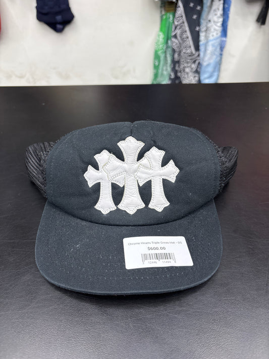 Chrome Hearts Triple Cross Hat - OS