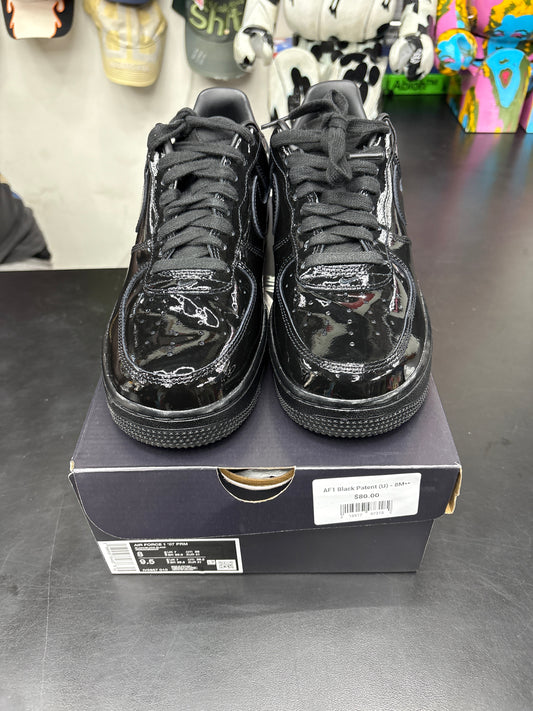 AF1 Black Patent (U) - 8M**