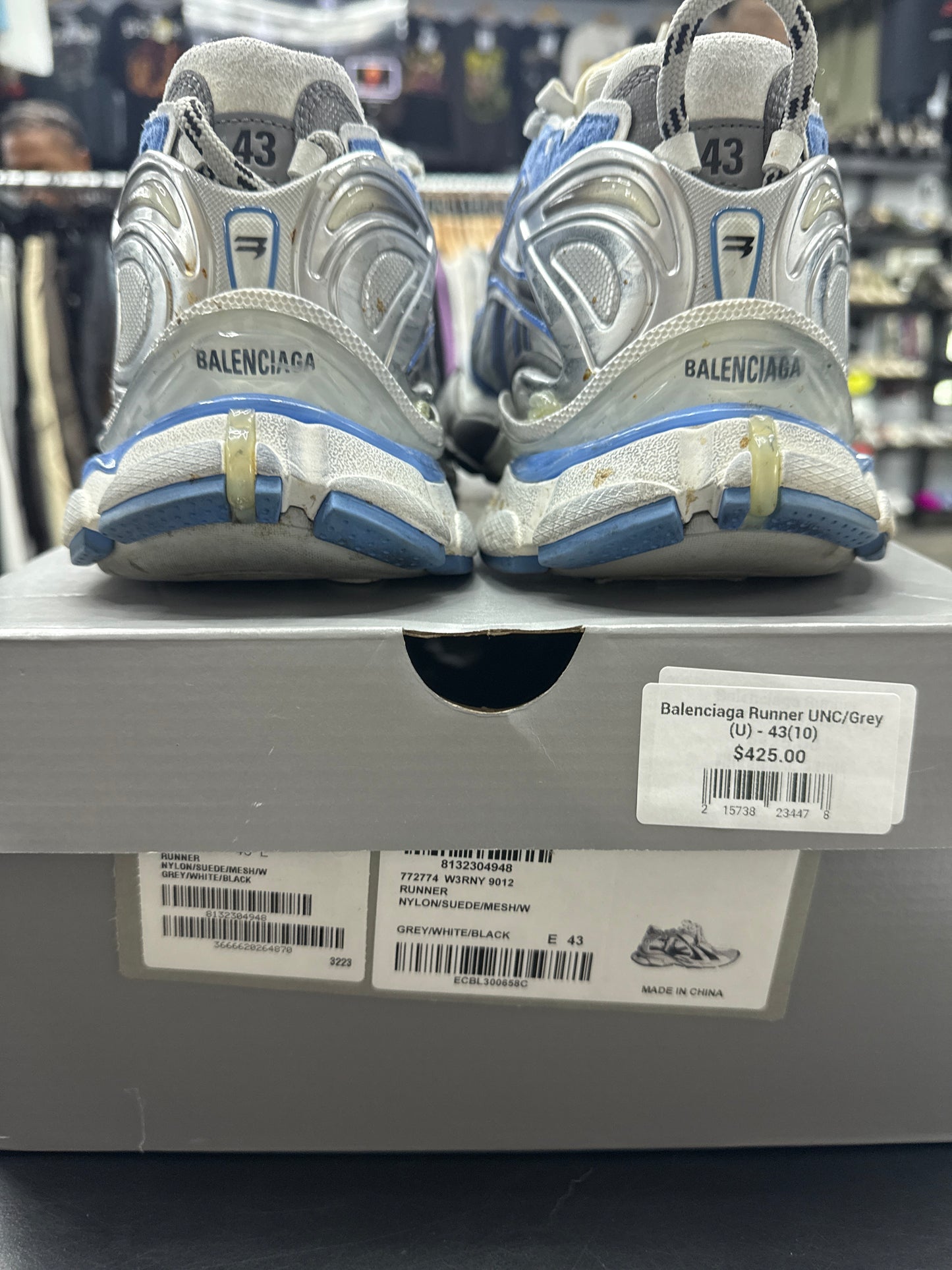 Balenciaga Runner UNC/Grey (U) - 43(10)