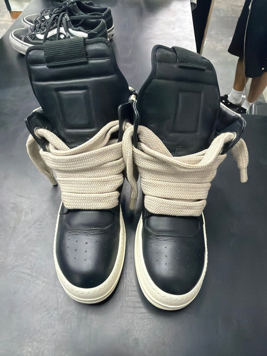 Rick Owen Geobasket Black Jumbo Lace (U) - 40(7) (NB)