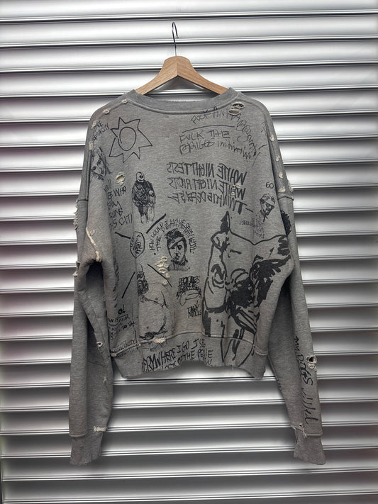 Paly Scribble Crew Neck - M/L