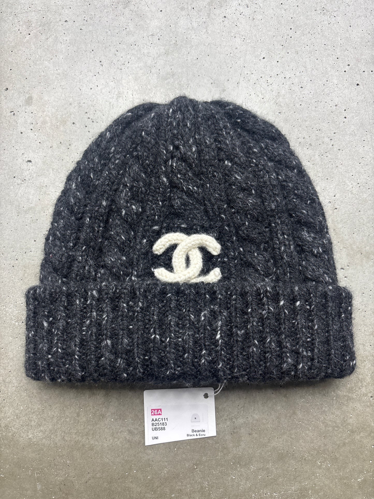 Chanel Grey Wool Beanie