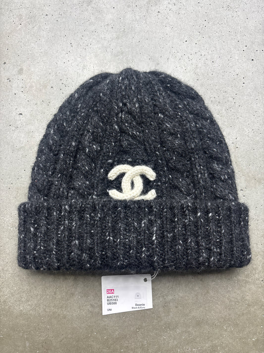 Chanel Grey Wool Beanie