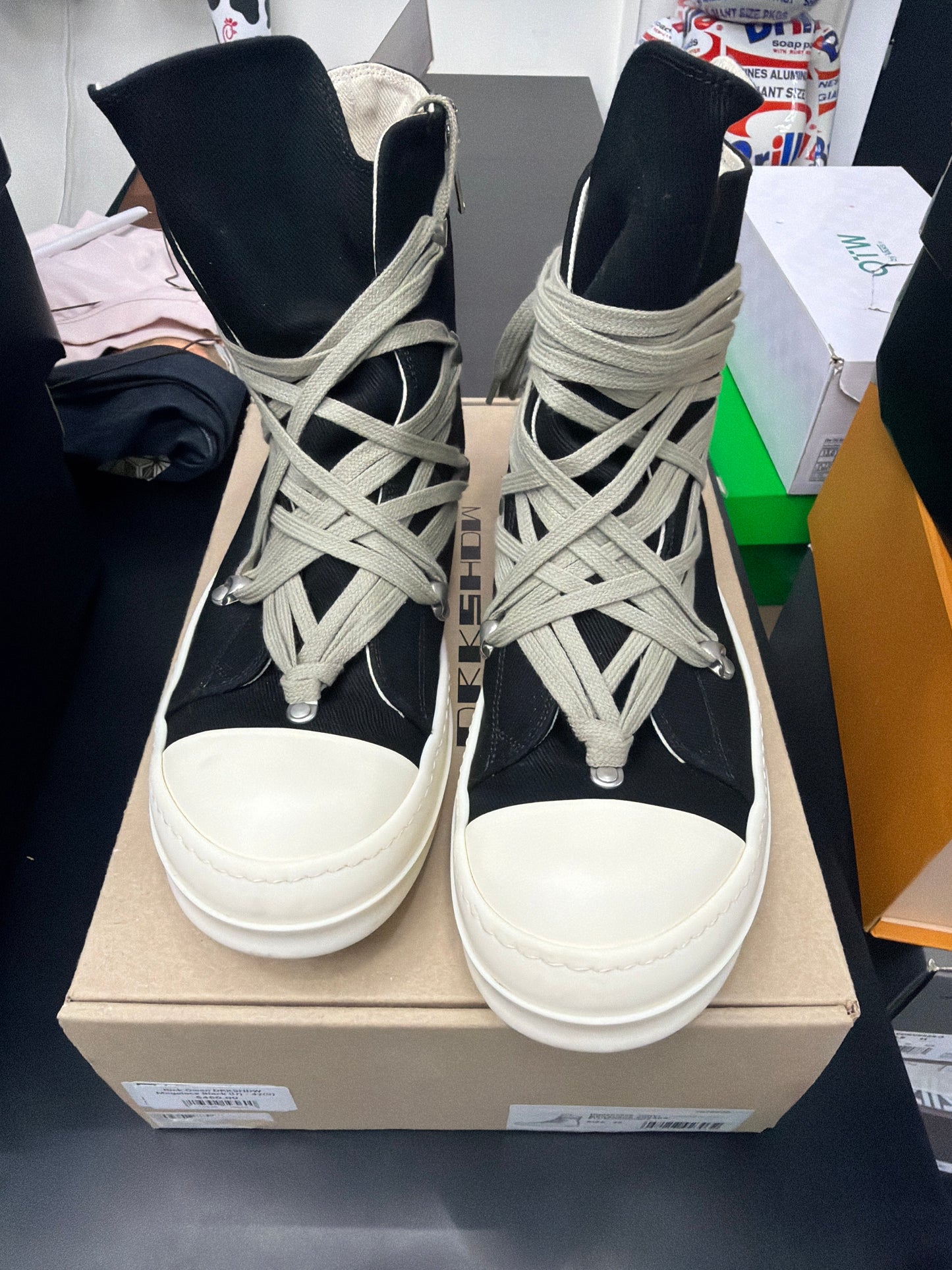 Rick Owen DRKSHDW Megalace Black (U) - 42(9)