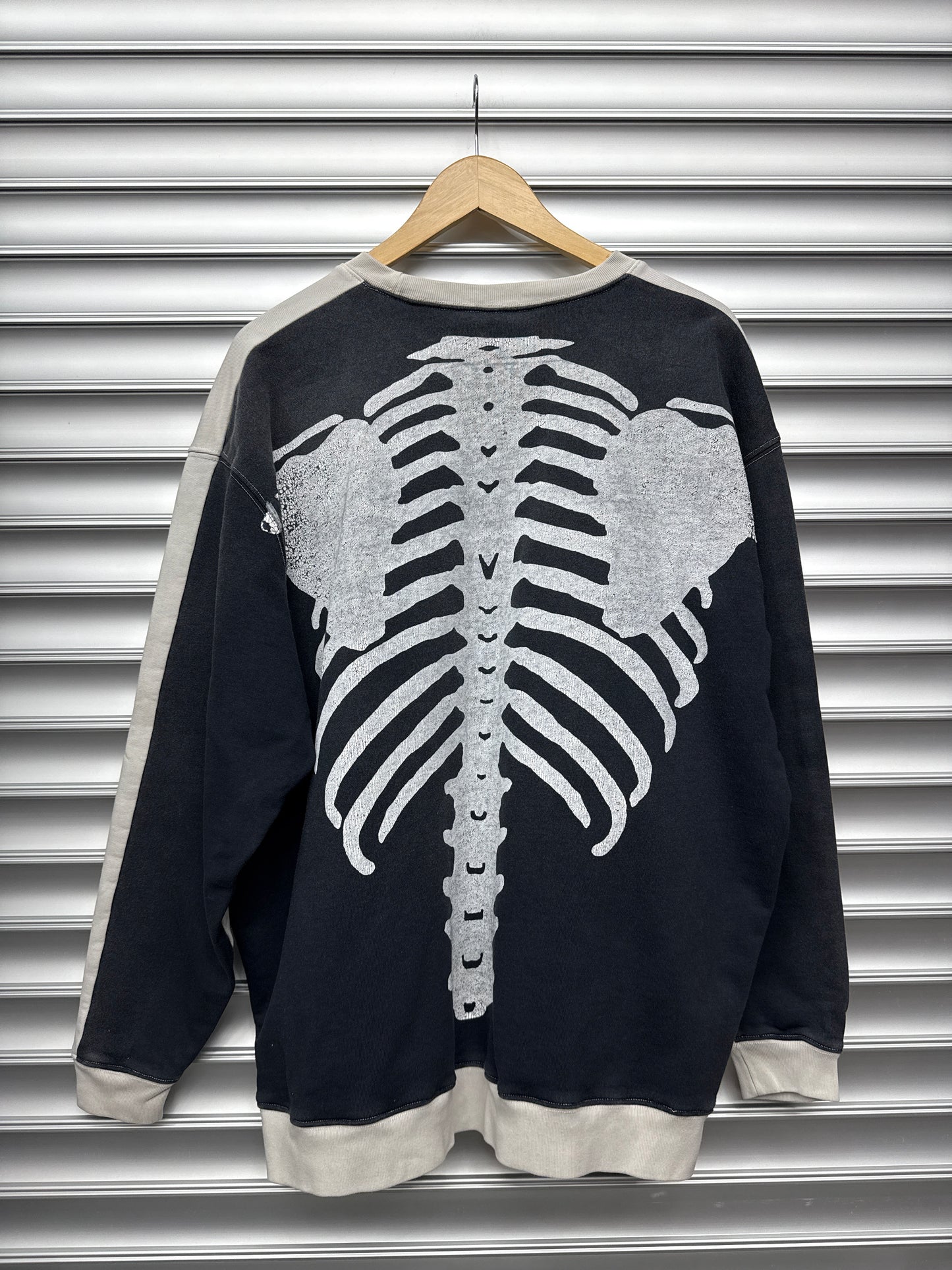 Kapital Black Skeleton Crewneck - F