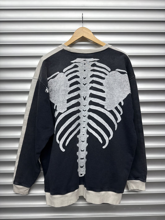 Kapital Black Skeleton Crewneck - F