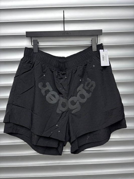 Spider Black Shorts - L