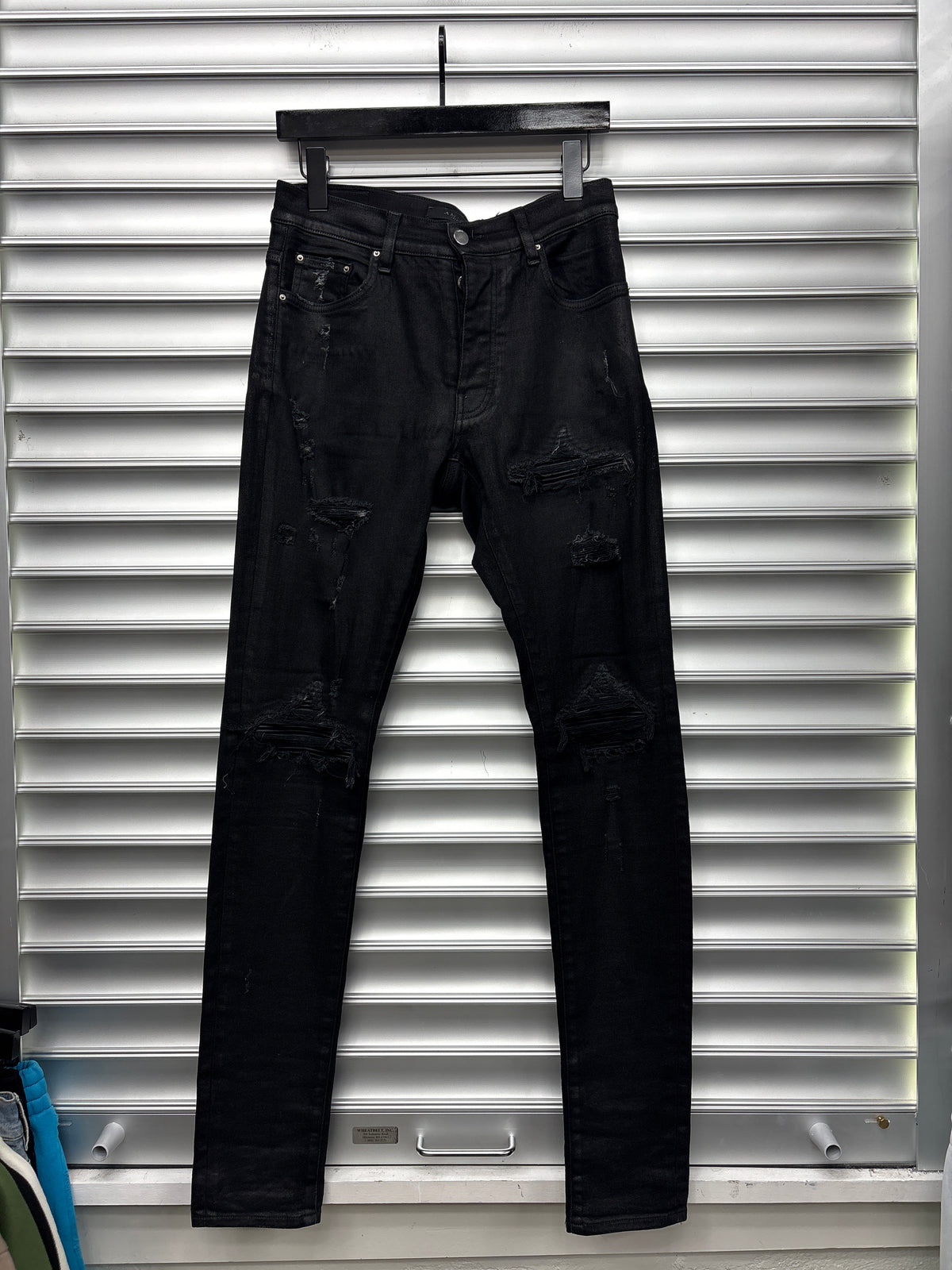 Amiri MX1  Waxed Black Patch - 31**
