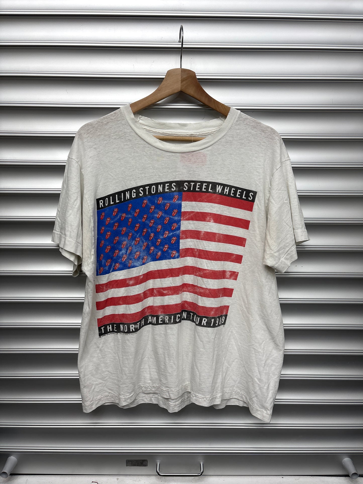 Vintage Rolling Stones USA Flag Tee - L**