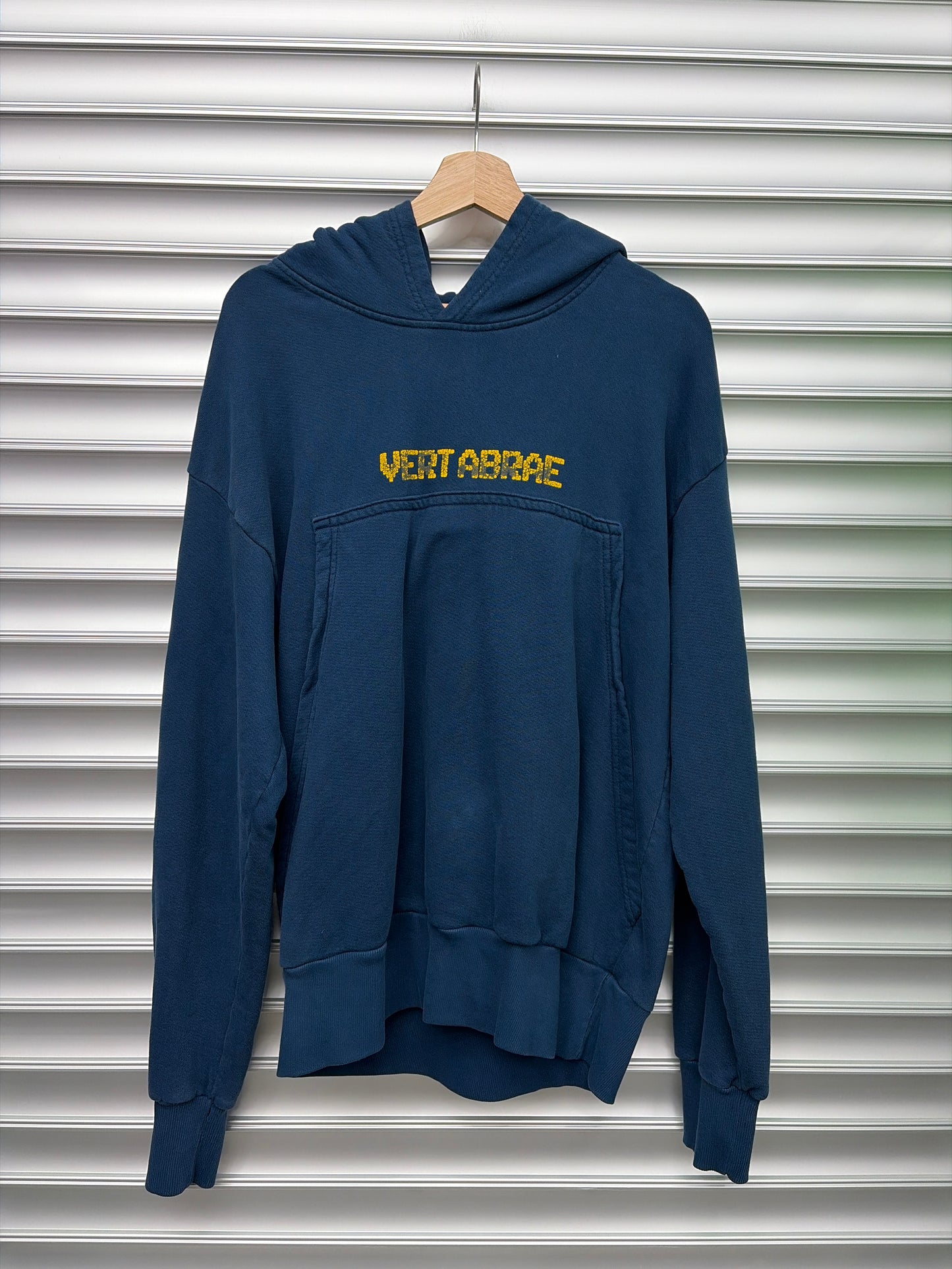 Vertabrae Navy Big Kangroo Hoodie - L