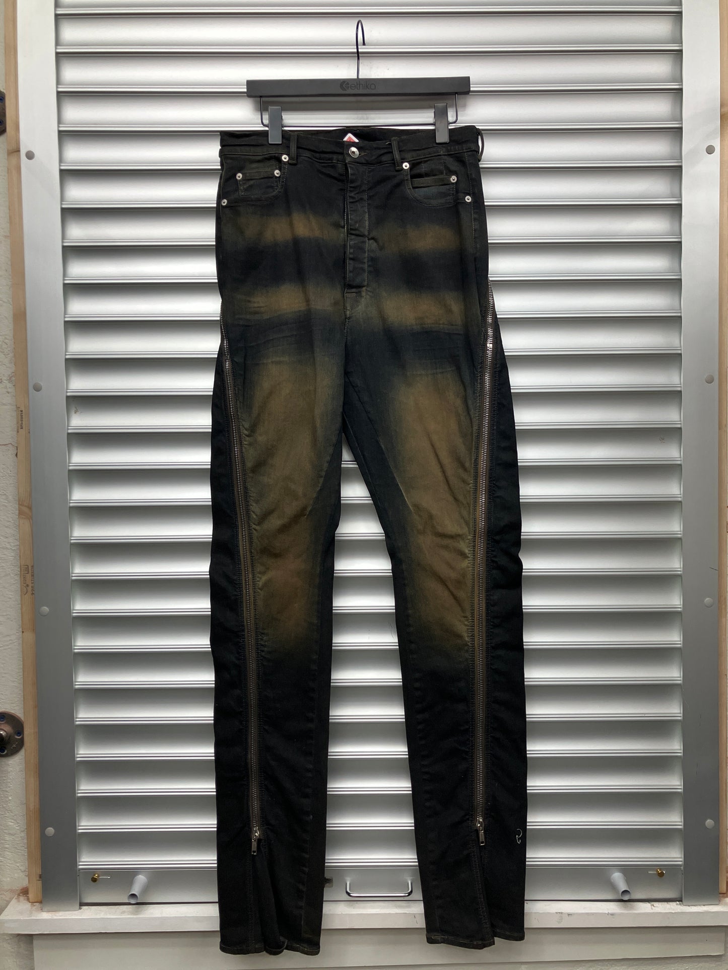 Rick Owens Mudwash Banana Flare Denim - 33
