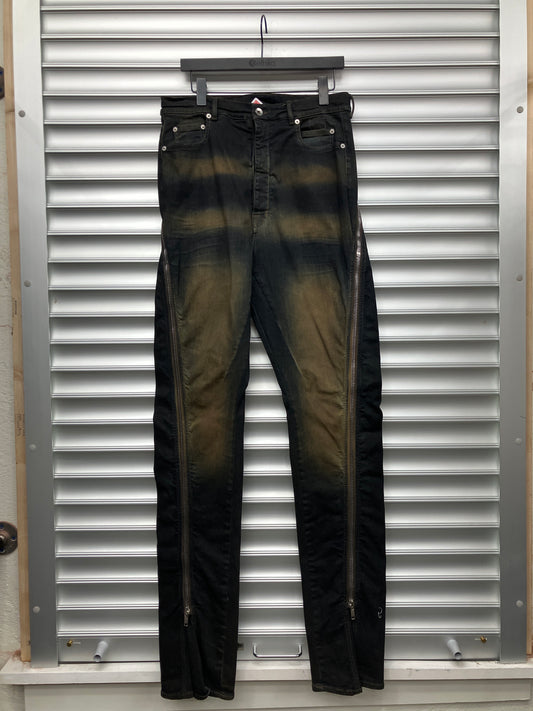 Rick Owens Mudwash Banana Flare Denim - 33