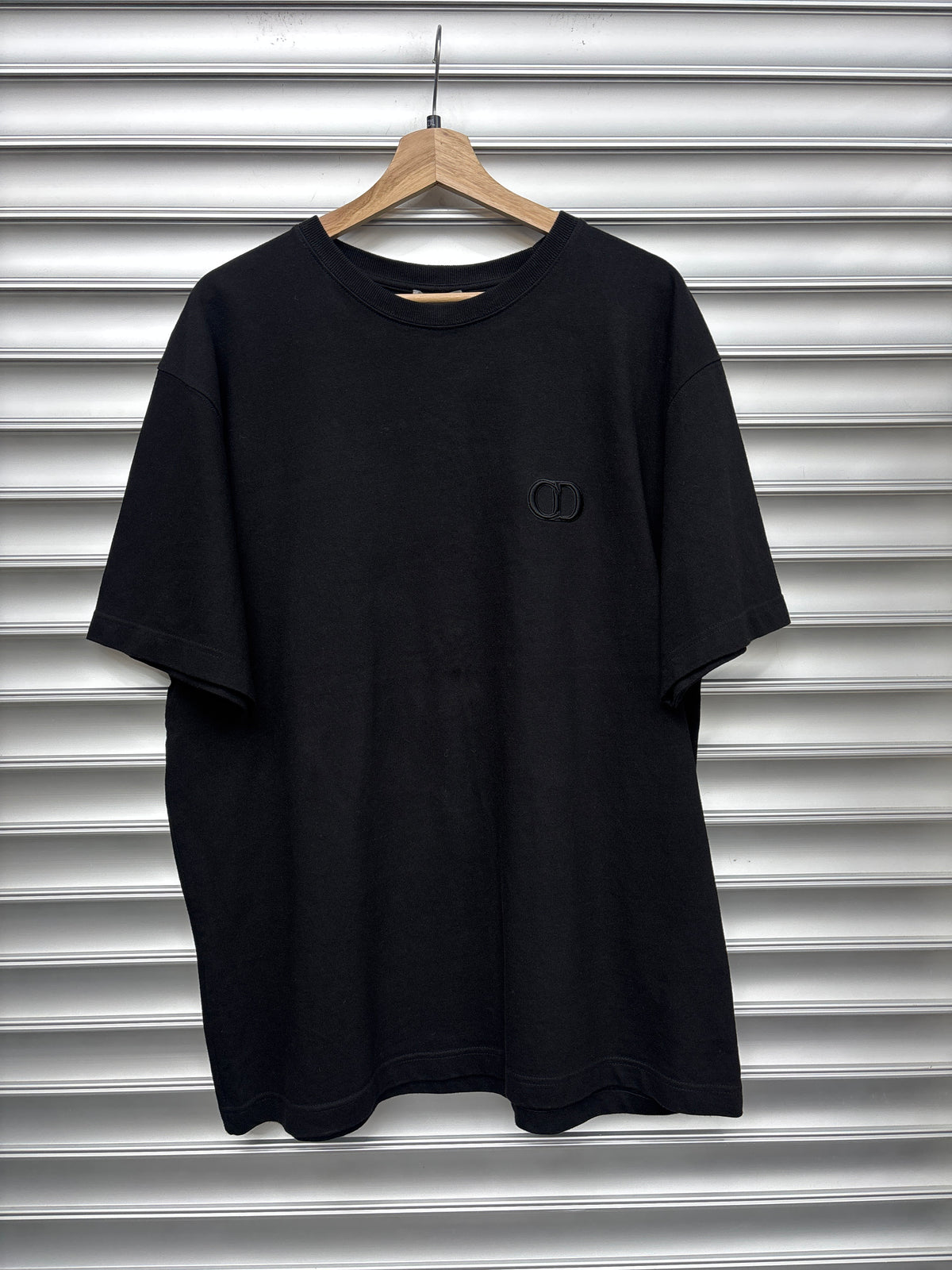 Dior Embroidered Black Tee - XXL**