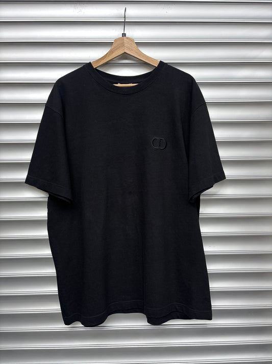 Dior Embroidered Black Tee - XXL**