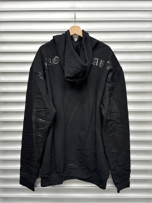 Chrome Hearts Black Floral Hoodie - XXL