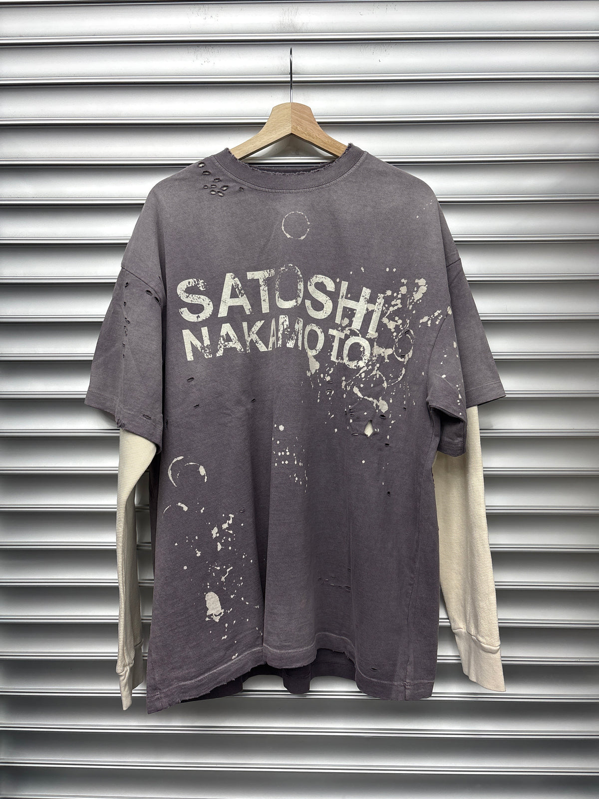 Satoshi Nakamoto Purple Thermal Long Sleeve - XXL **