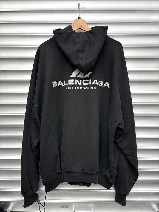 Balenciaga Active Black Hoodie - 3**