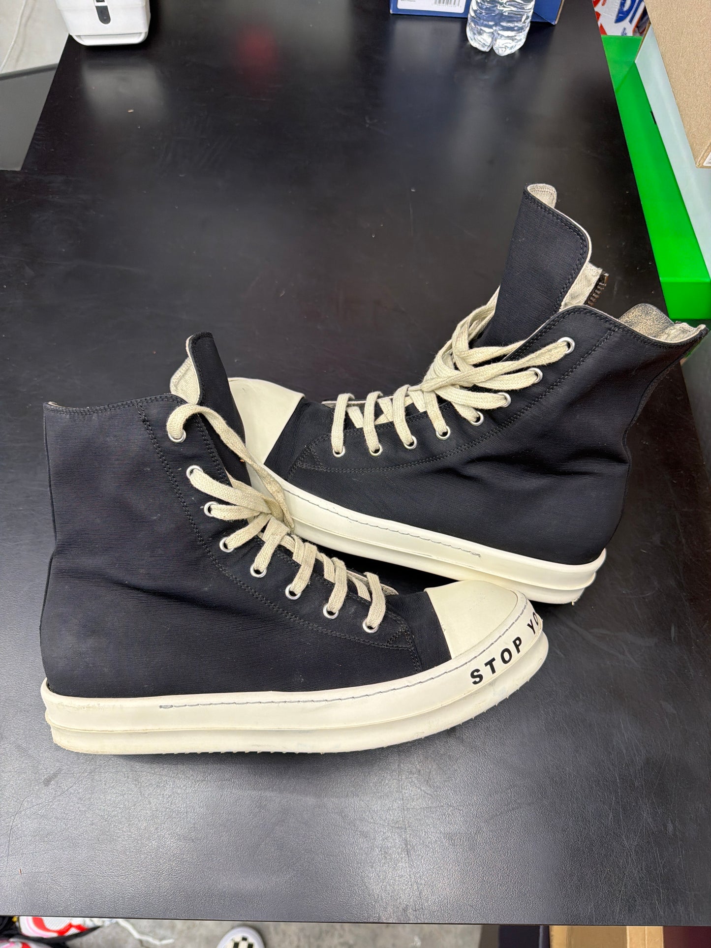 Rick Owen DRKSHDW High Black Stop Your Urge (U) - 42(9) (NB)