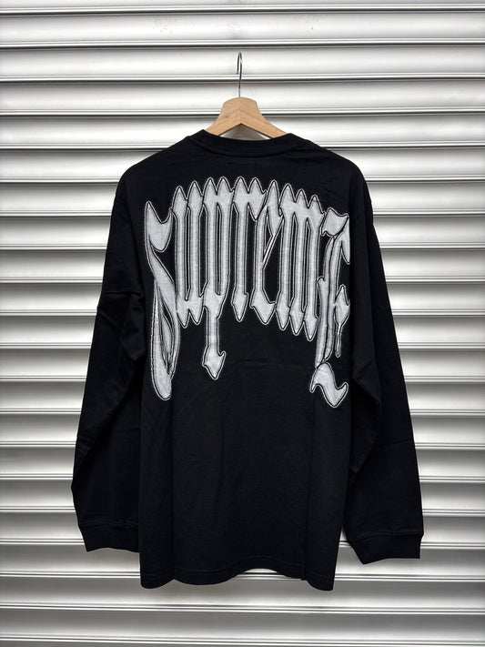 Supreme Black Longsleeve - M**