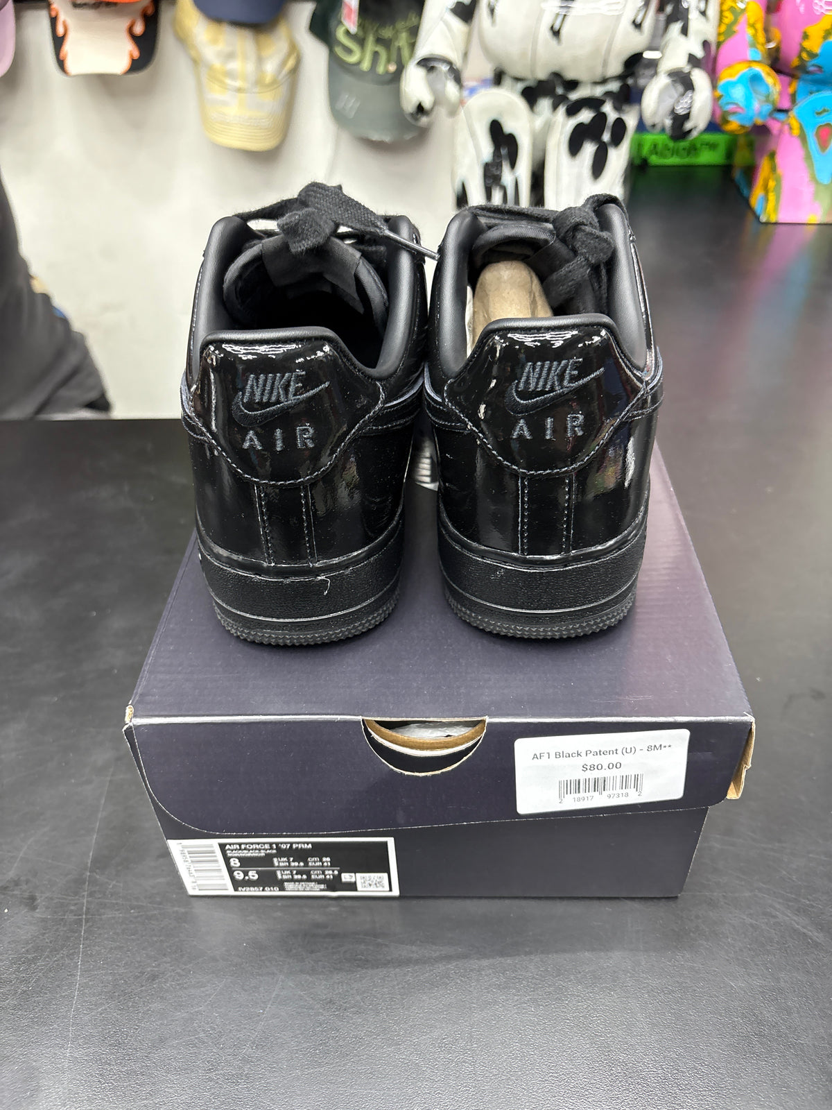 AF1 Black Patent (U) - 8M**