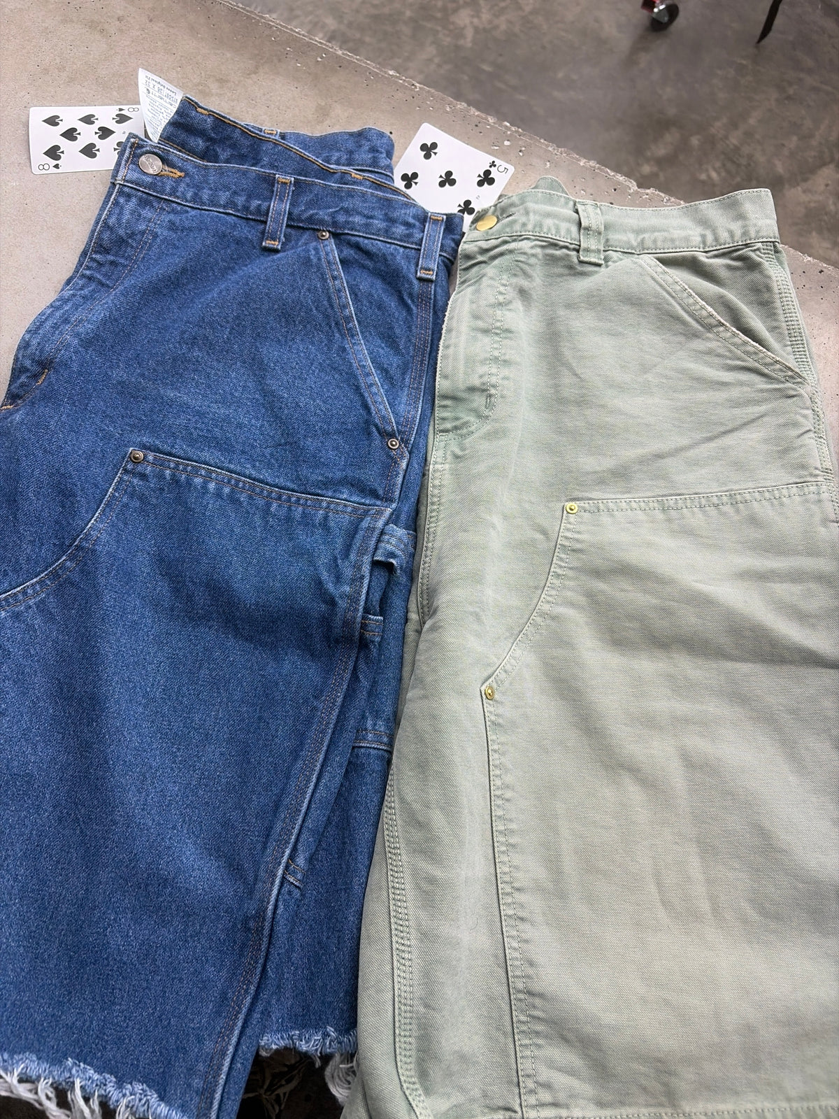 2x Carhartt Double Knee Shorts
