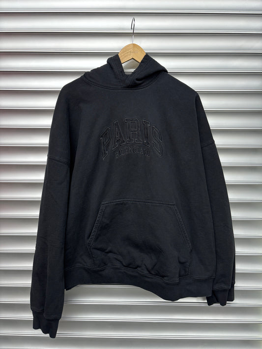 Balenciaga Paris Black Hoodie - 2