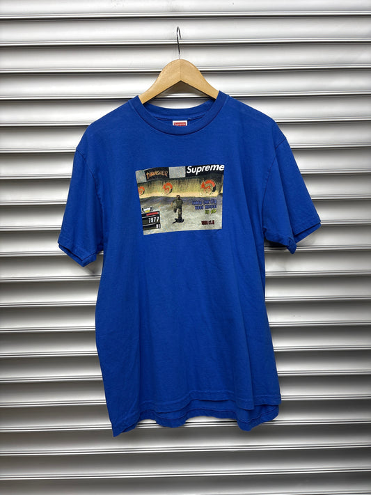 Supremd Thrasher Blue Tee - L**