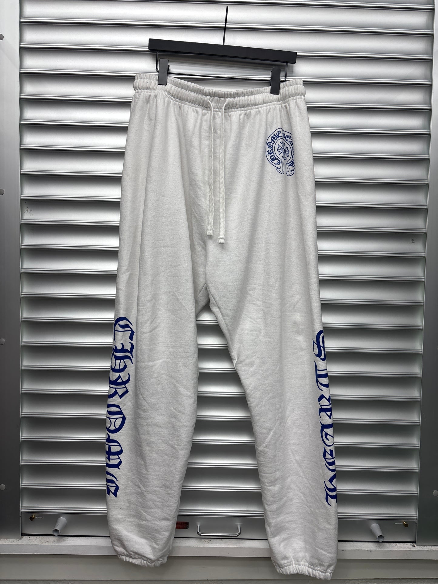 Chrome White Blue Sweatpants - XXL