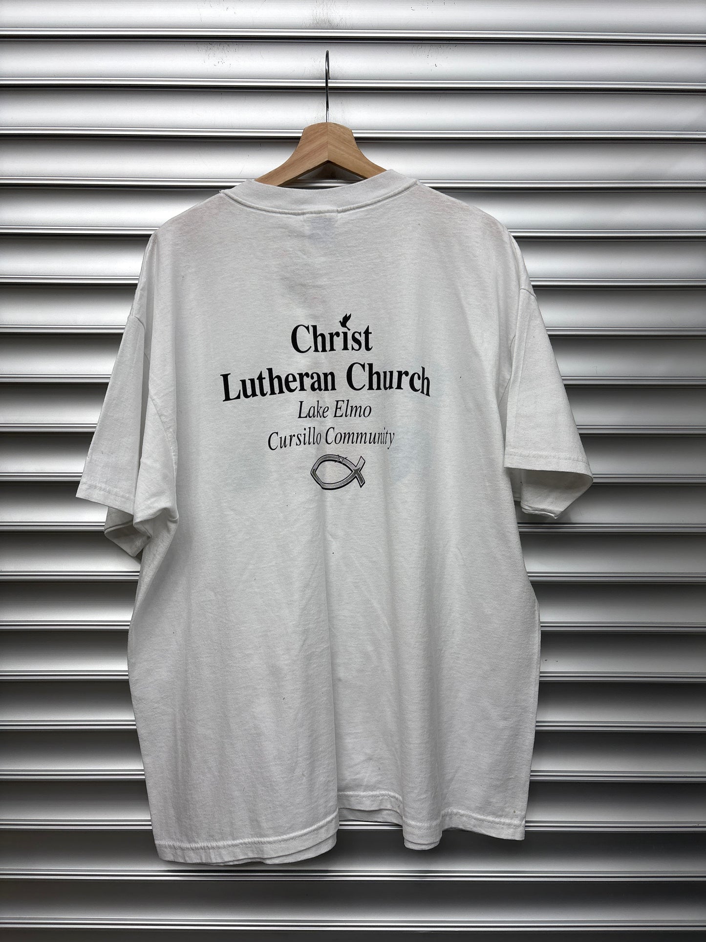 Vintage WWJD White Tee - XL**