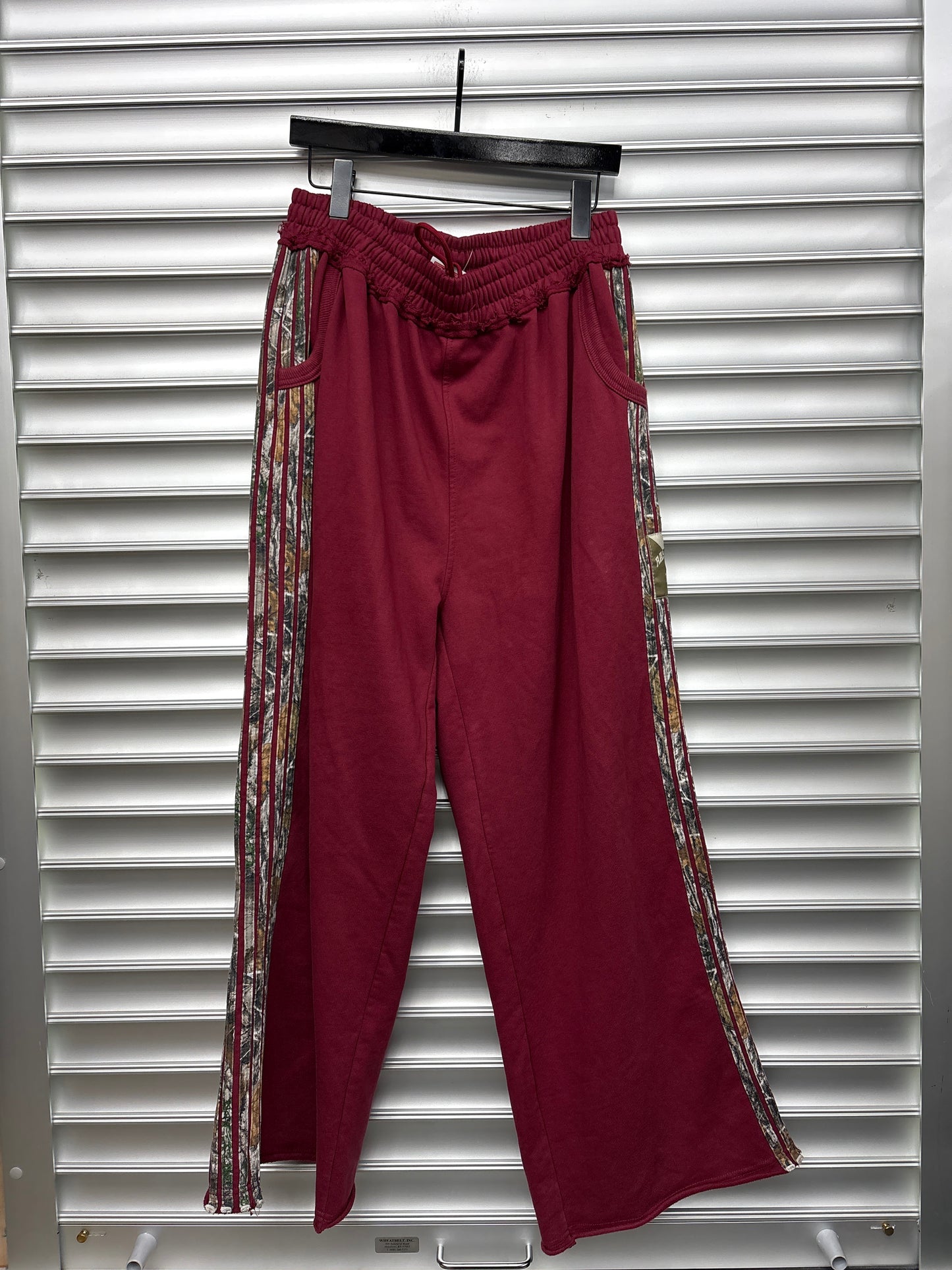 Raspberry Maroon Sweatpants - M