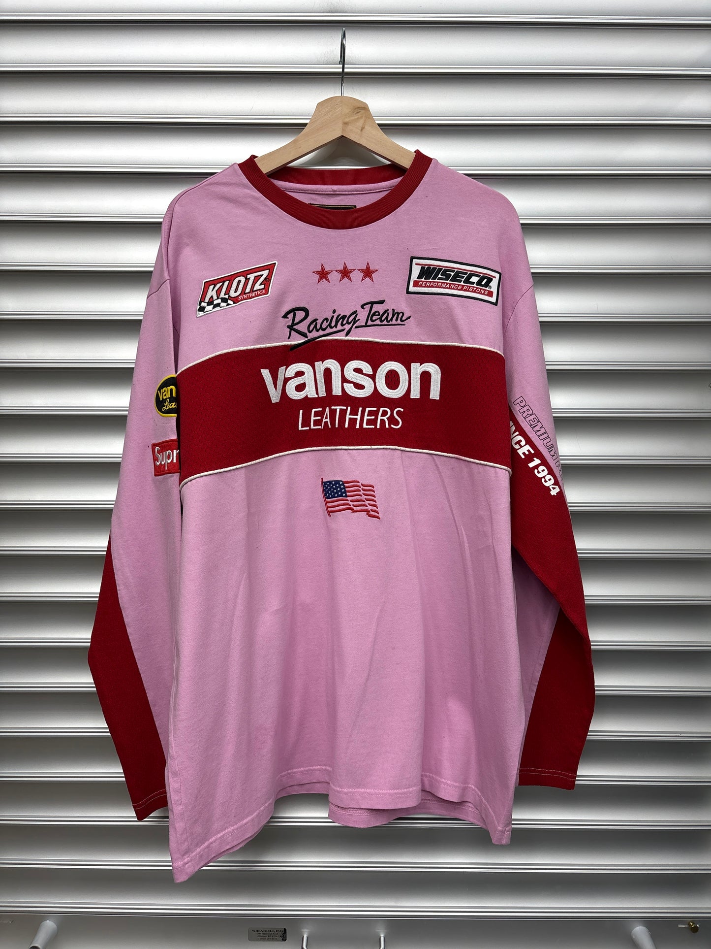Supreme Vanson Pink Longsleeve - XL
