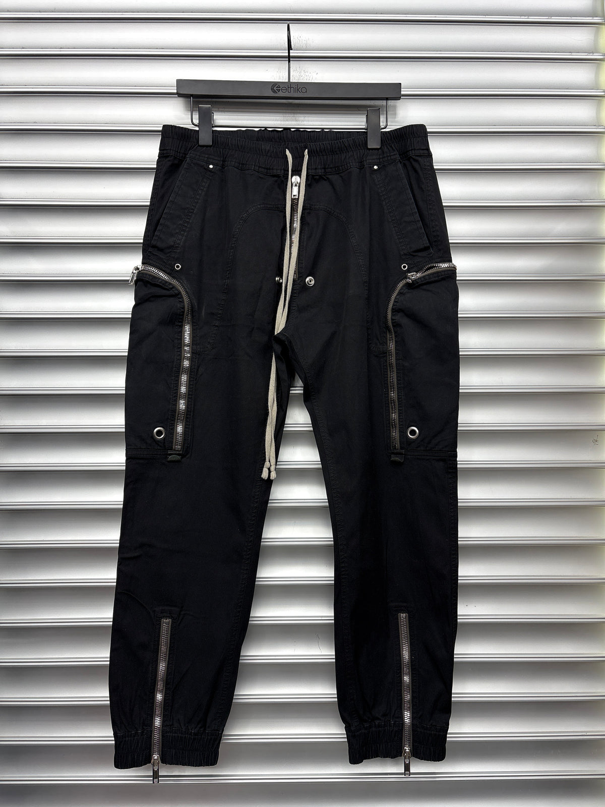 Rick Owens Bauhaus Black Joggers - 54**