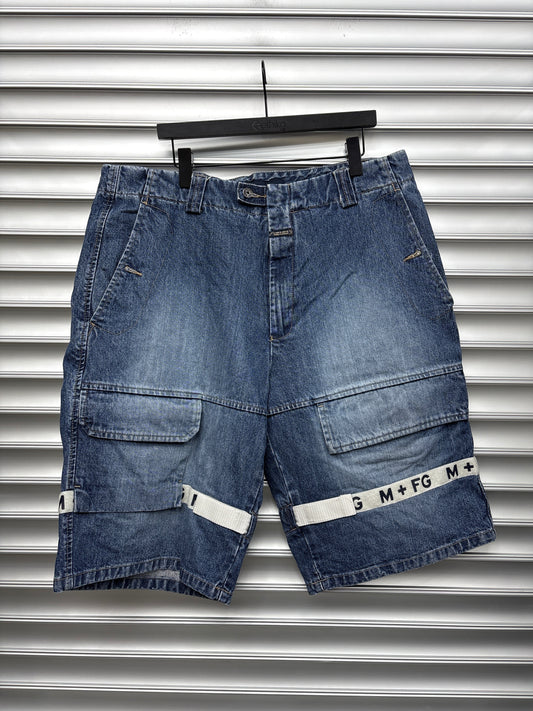 Vintage Girbaud Navy Stripe Shorts - 40**