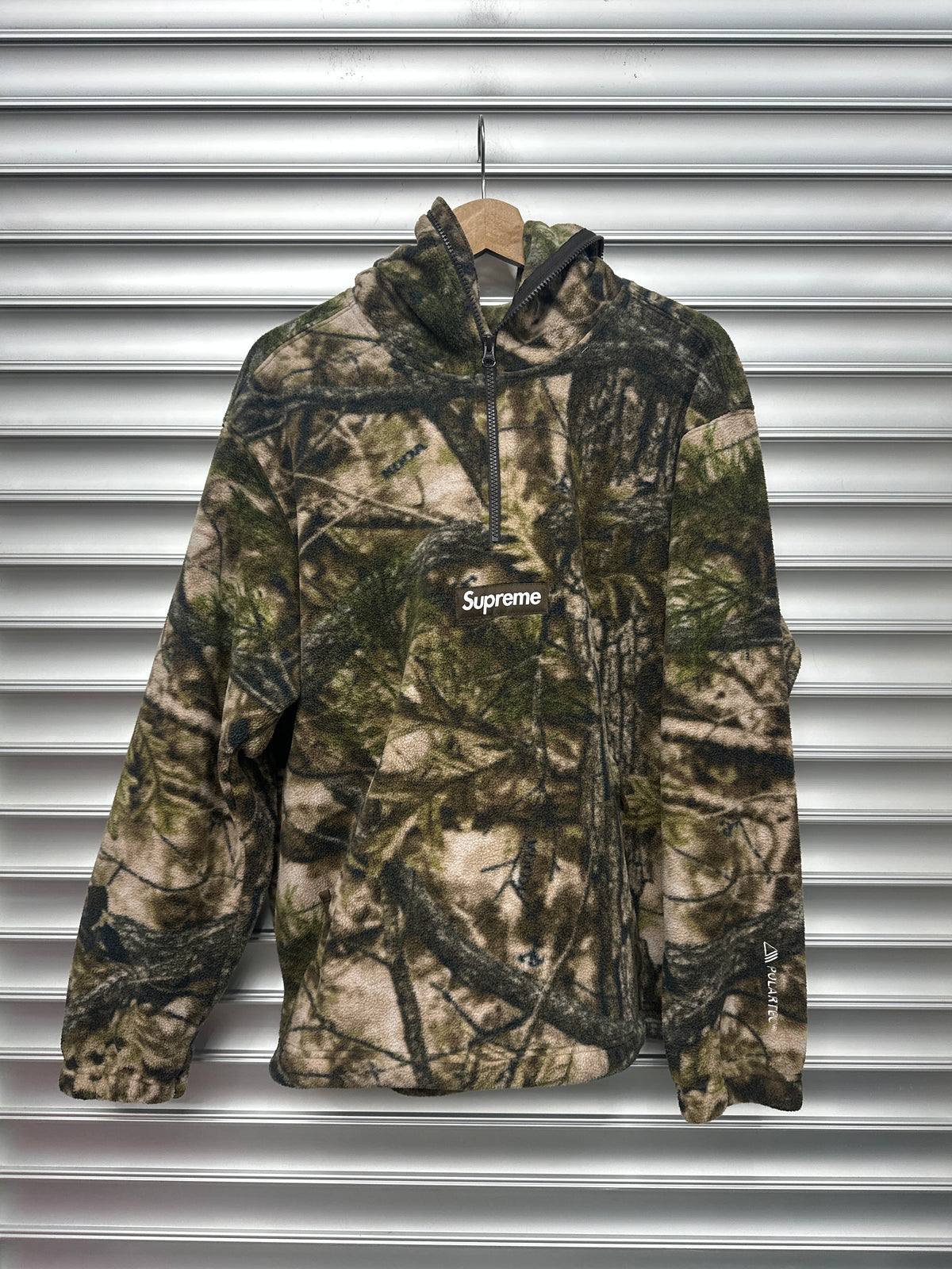 Supreme Camo Polartec Half Zip - M**