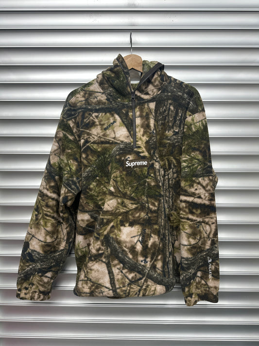 Supreme Camo Polartec Half Zip - M**