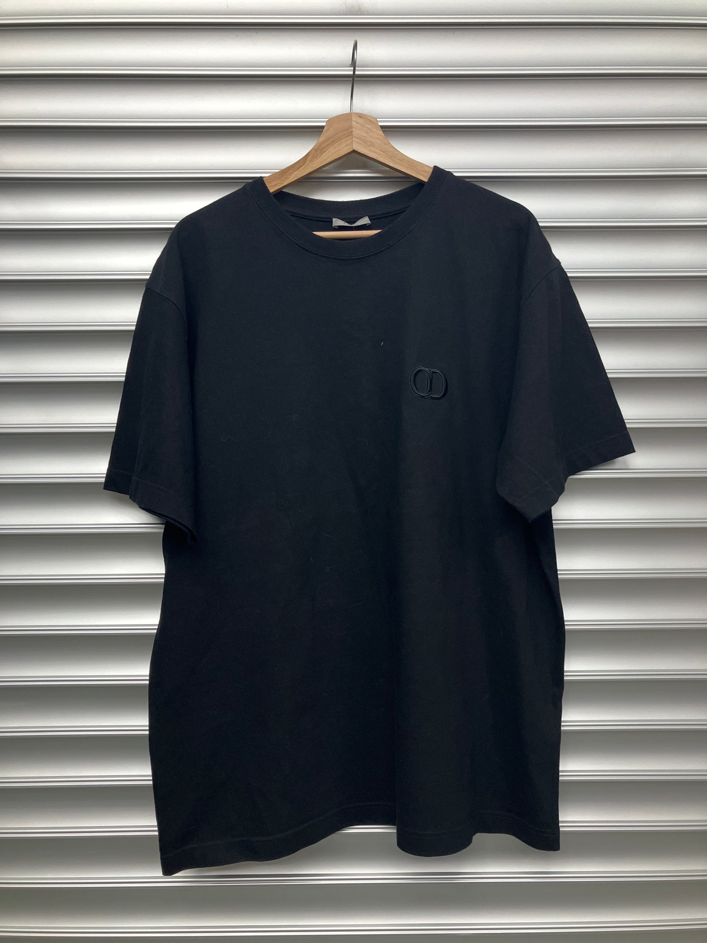 Dior Embroidered Black Tee - XXL