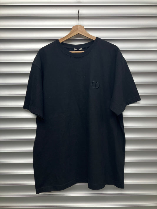 Dior Embroidered Black Tee - XXL