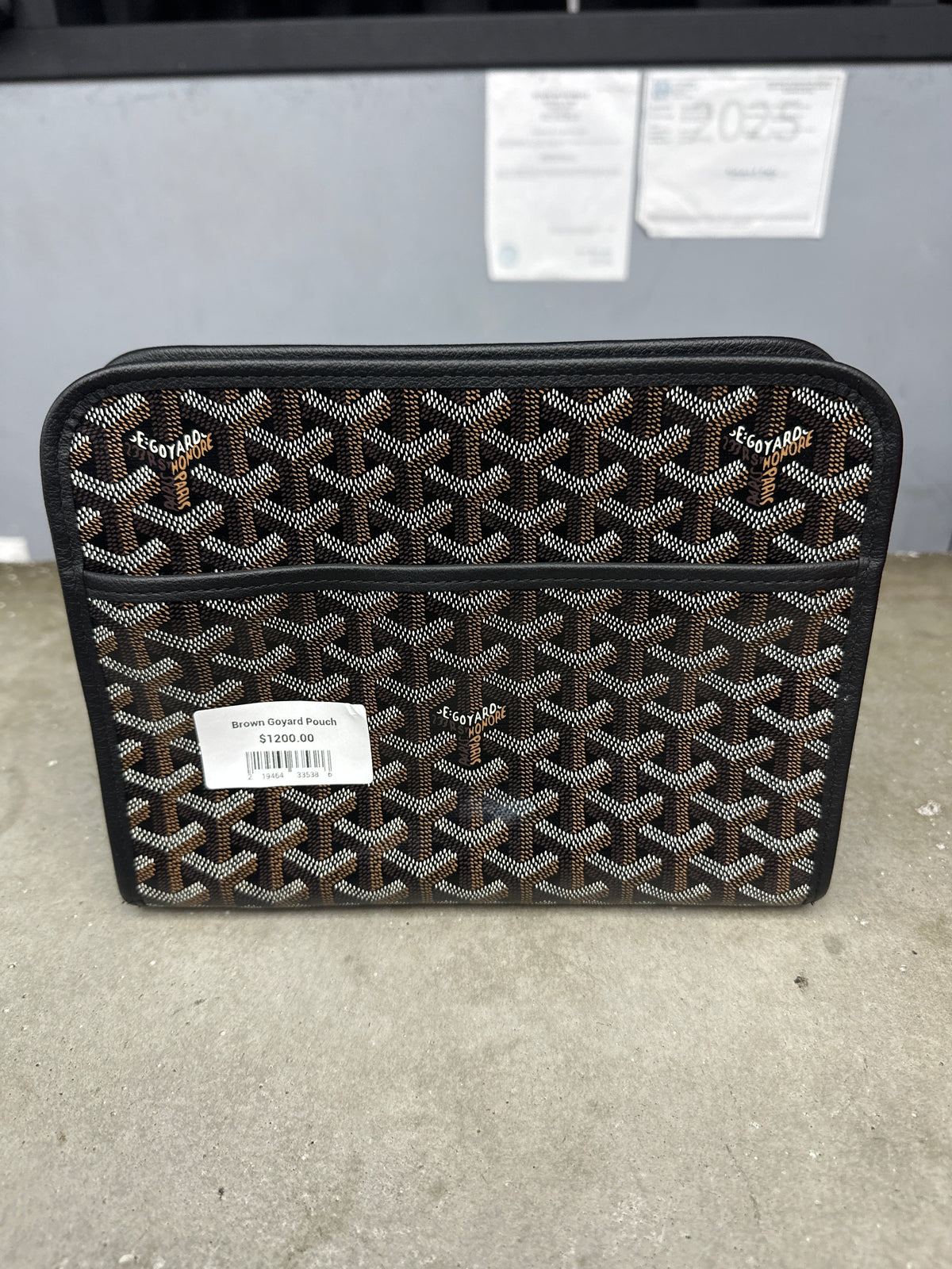 Brown Goyard Pouch**