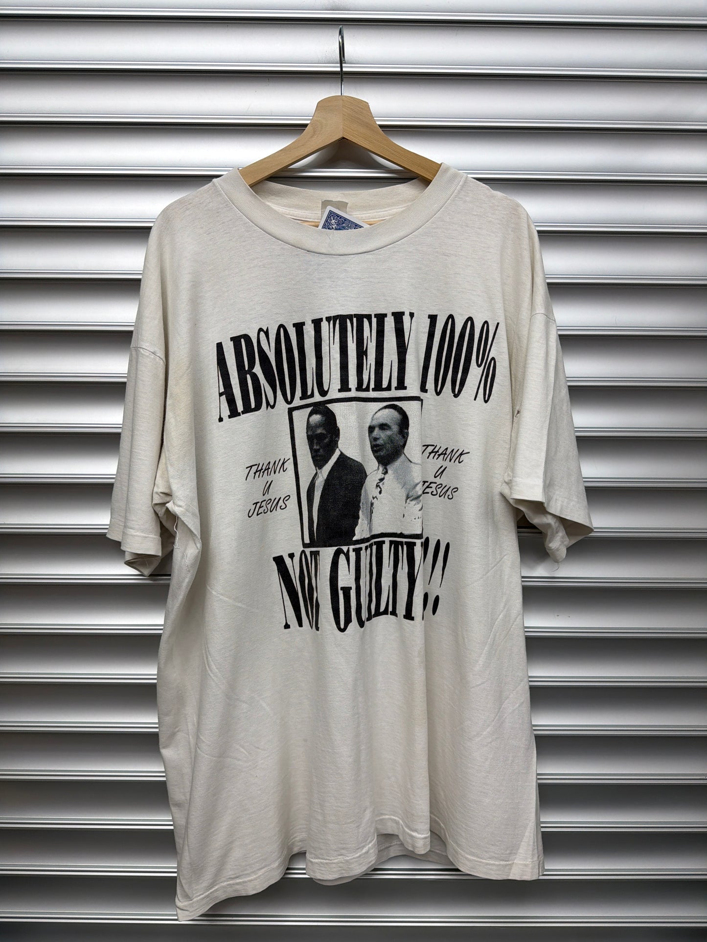 Vintage OJ Simpson Not Guilty Tee - XXL